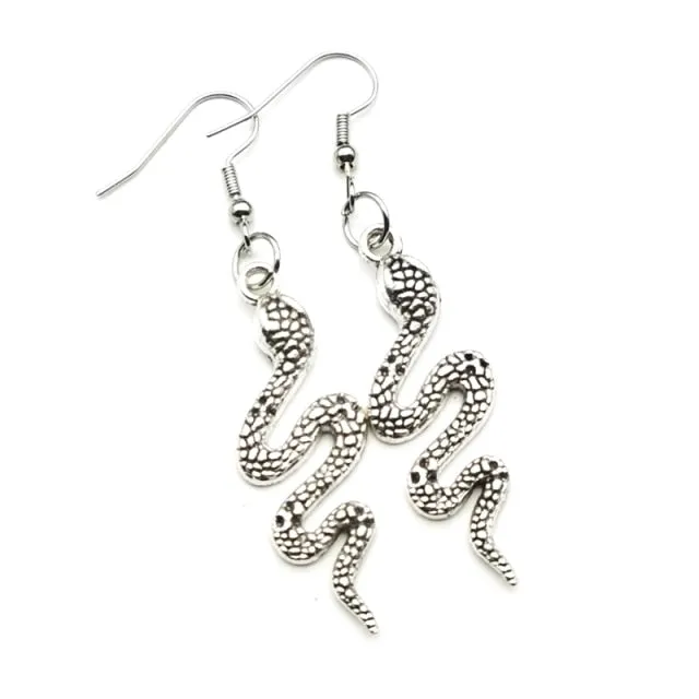 Vintage Snake Dangle Earrings