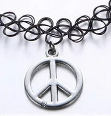 Vintage Stretchy Fishing Line Tattoo Choker Necklace For Women Gothic Rock Punk Grunge Henna Elastic Weave Collar Necklaces