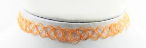 Vintage Stretchy Fishing Line Tattoo Choker Necklace For Women Gothic Rock Punk Grunge Henna Elastic Weave Collar Necklaces