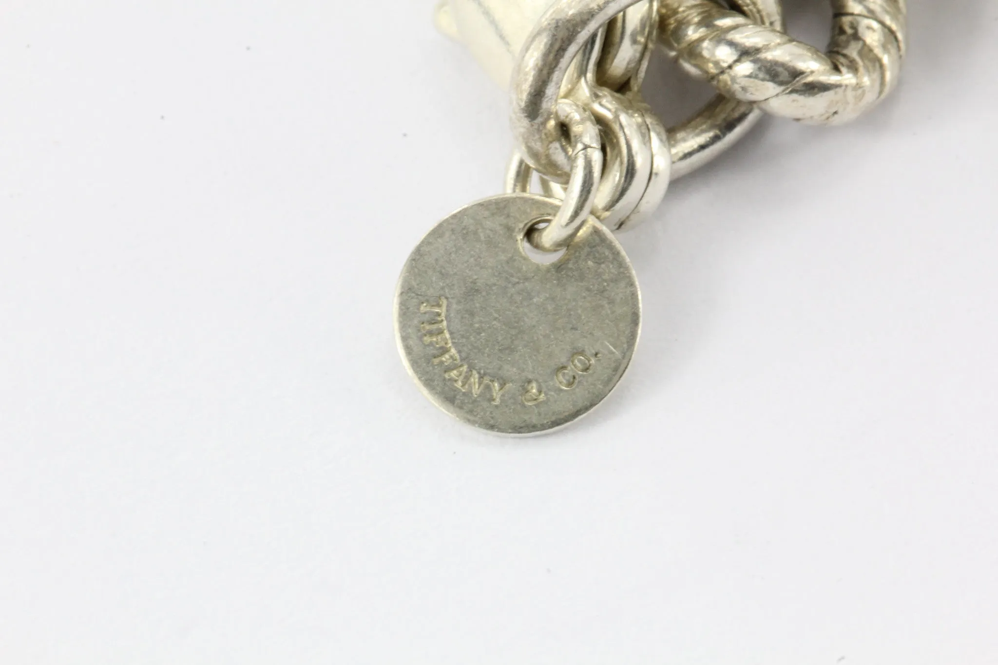 Vintage Tiffany & Co Sterling Silver Dogwood Charm Bracelet Retired