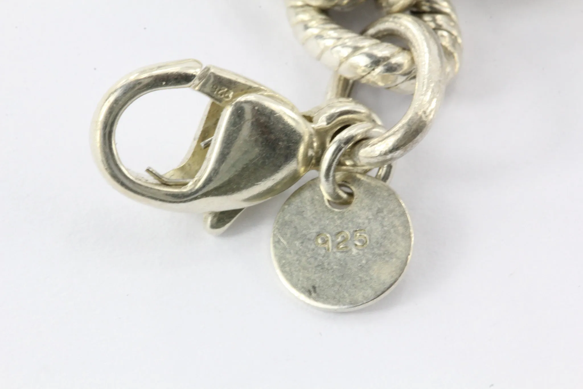 Vintage Tiffany & Co Sterling Silver Dogwood Charm Bracelet Retired