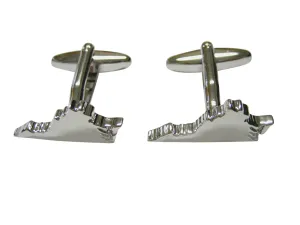 Virginia State Map Shape Cufflinks