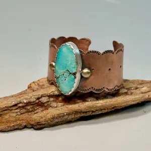 WHITE HALO COPPER CUFF JK194