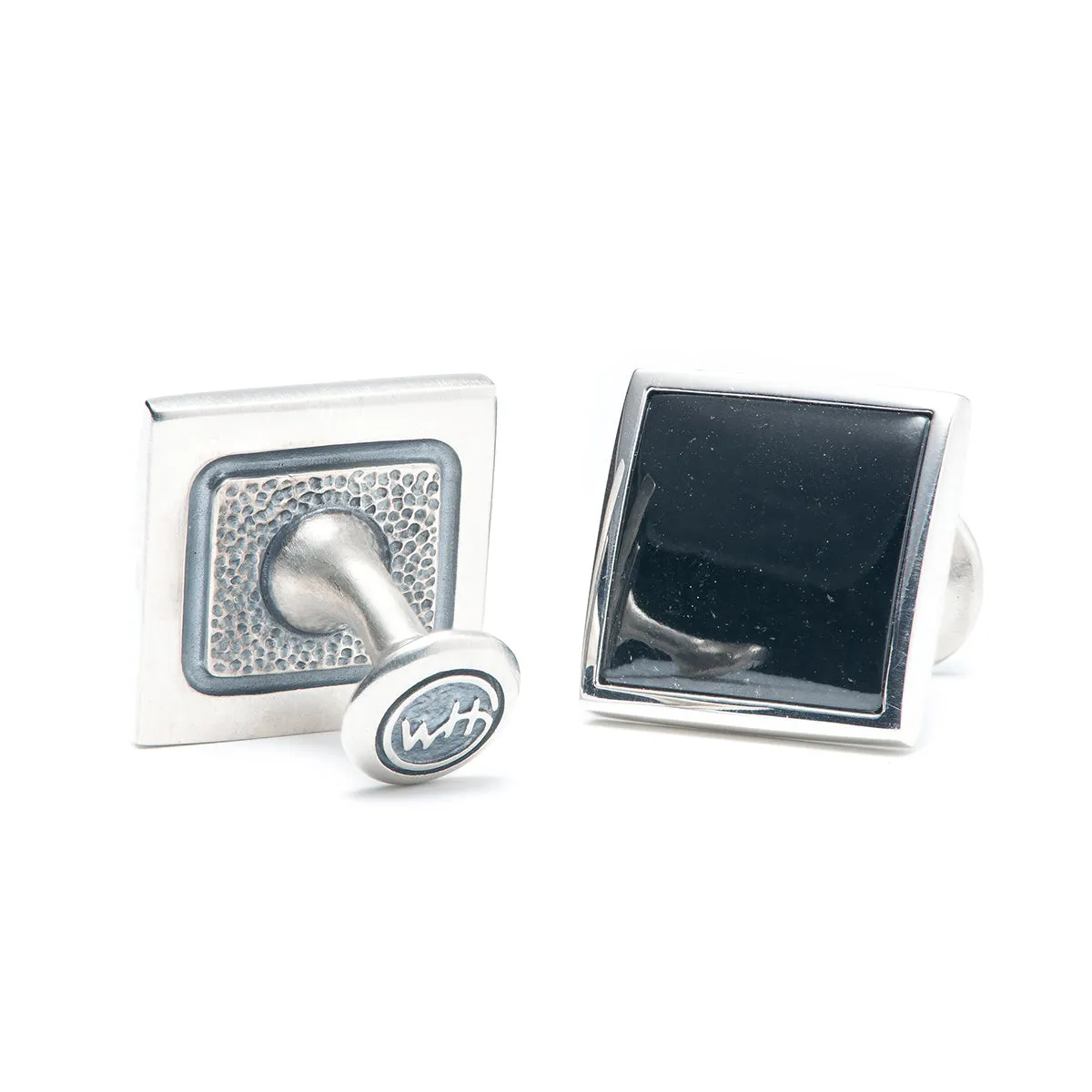 William Henry Black Jade Duo Cufflinks
