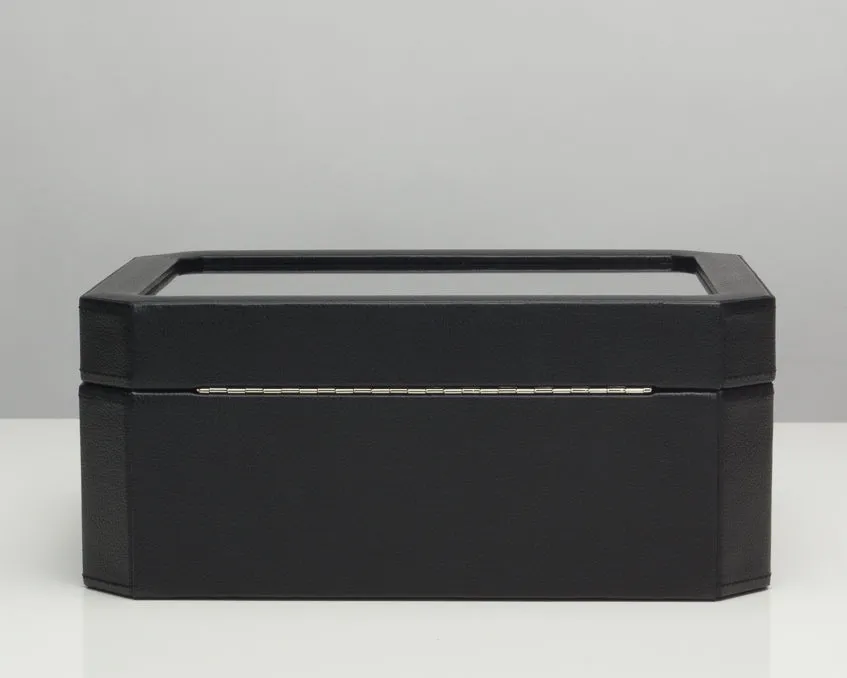 Windsor 10 Piece Watch Box with Drawer (Black/Purple)