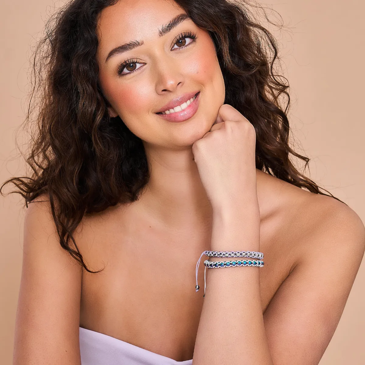 Wisteria x Silver | Catena Links Bracelet