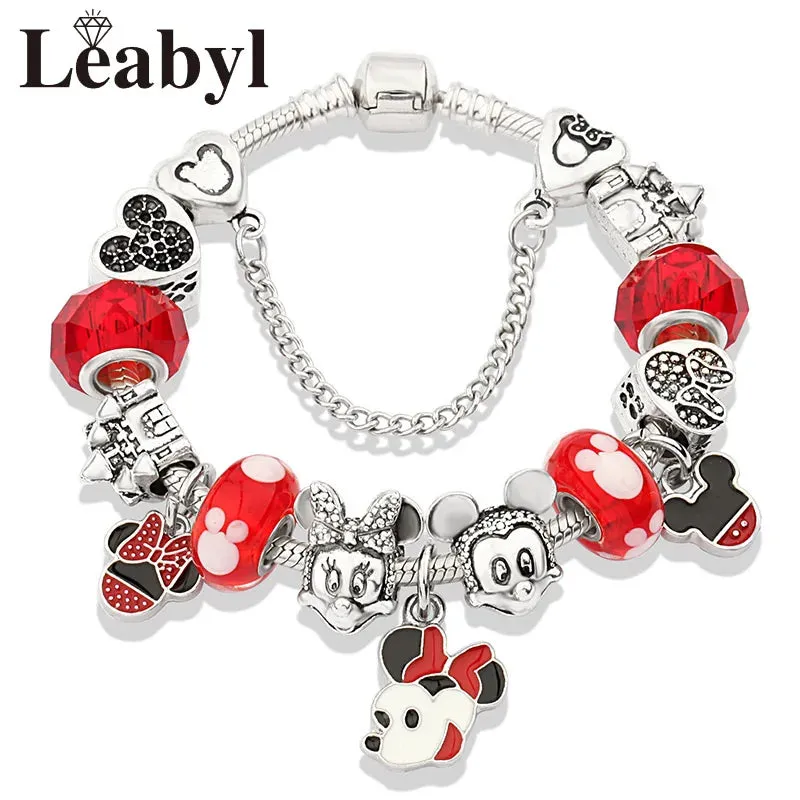 Women's Crystal Bead Charm Bracelets