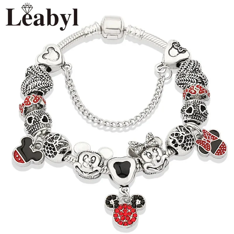 Women's Crystal Bead Charm Bracelets