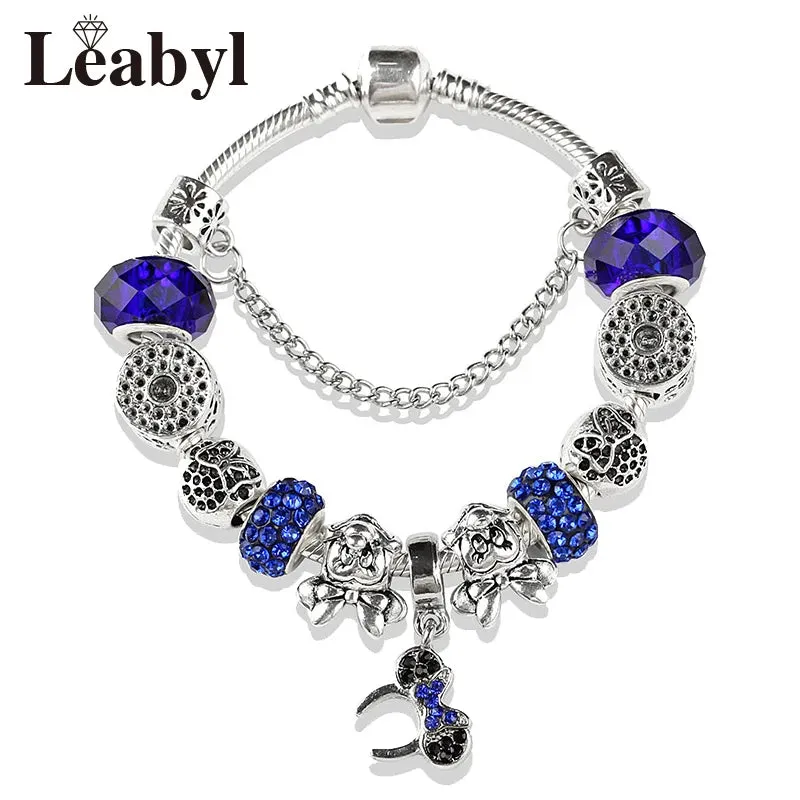 Women's Crystal Bead Charm Bracelets