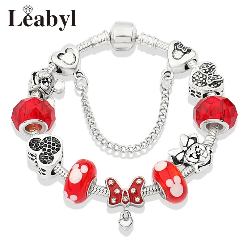 Women's Crystal Bead Charm Bracelets