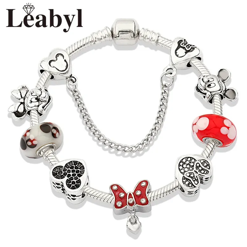Women's Crystal Bead Charm Bracelets