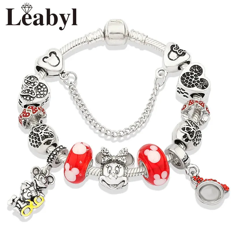 Women's Crystal Bead Charm Bracelets