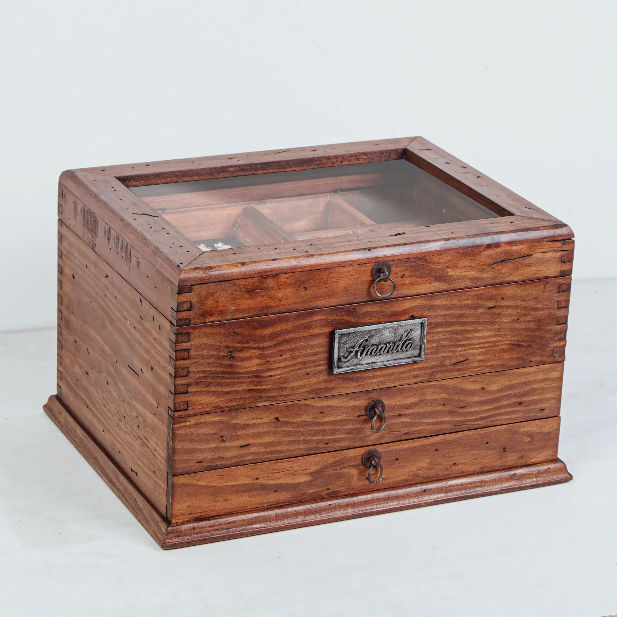 Women's Jewelry Box Organizer with Two Drawers