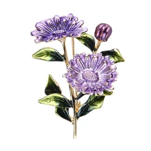 XSB070 - Korean Flower Brooch