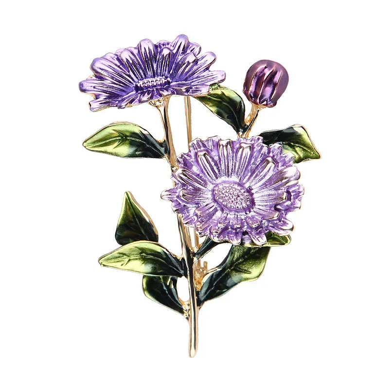 XSB070 - Korean Flower Brooch