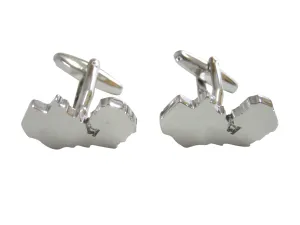 Zambia Map Shape Cufflinks