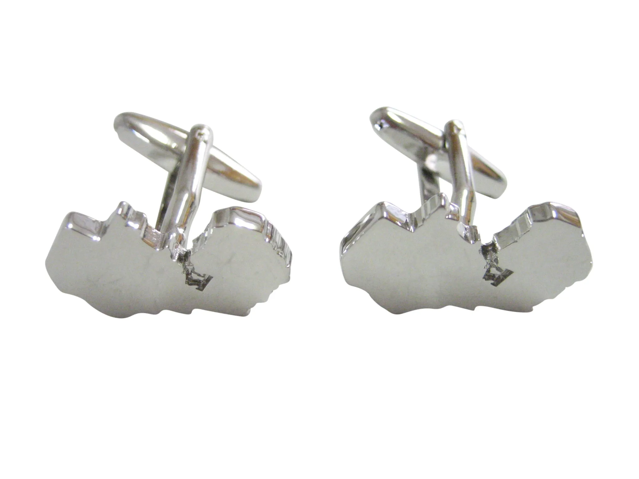 Zambia Map Shape Cufflinks